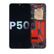 OLED Display Einheit mit Rahmen für Huawei P50 (Original) (Schwarz)
