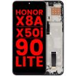 LCD Display mit Rahmen für Honor X8A/ X50i/ 90 Lite (Midnight Black)