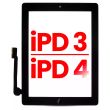Digitizer für iPad 3/ iPad 4 (Home-Taste vormontiert für iPad 3) (Schwarz)