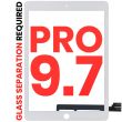 Digitizer für iPad Pro 9.7" (OCA vormontiert & Glas Separation Required) (Weiß)