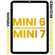 Frontglas für iPad Mini 6 (2021) (2024) (Glastrennung erforderlich)