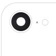 Rückkamera-Linse (nur Glas) mit Kleber für iPhone 16e/ 17e (Echt-Saphir)