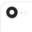 Rückkamera-Linse mit Halterung & Rahmen für iPhone 16e/ 17e (Premium) (Weiß)