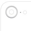 Rückkamera Ring nur für iPhone 16e/ 17e (Weiß) (10er Pack)