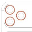 Rückkamera Ring nur für iPhone 17 Pro/ 17 Pro Max (Kosmisch Orange)