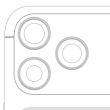 Rückkamera Ring nur für iPhone 17 Pro/ 17 Pro Max (3-teiliges Set) (Silber)