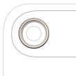 Rückkamera Ring nur für iPhone Air (Hellgold) (10er Pack)