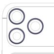 Rückkamera Ring nur für iPhone 17 Pro/ 17 Pro Max (Tiefblau) (3-teiliges Set)