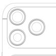 Rückkamera Ring nur für iPhone 17 Pro/ 17 Pro Max (Silber) (3-teiliges Set)