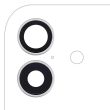 Rückkamera-Linse mit Halterung & Rahmen für iPhone 17 (Premium) (Weiß)