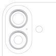 Rückkamera Ring nur für iPhone 17 (2-teiliges Set) (Weiß) (10er Pack)