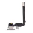 Ladebuchse Flexkabel für iPhone 16 Pro Max (Premium) (Titan Weiß)