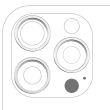 Rückkamera Ring nur für iPhone 16 Pro/ 16 Pro Max (Titan Weiß) (3-teiliges Set)