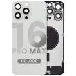 Rückglas mit MagSafe-Magnet für iPhone 16 Pro Max (Aftermarket) (Titan Weiß)