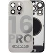 Rückglas mit MagSafe-Magnet für iPhone 16 Pro (Aftermarket) (Titan Natur)