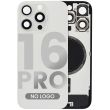 Rückglas mit MagSafe-Magnet für iPhone 16 Pro (Aftermarket) (Titan Weiß)