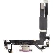 Ladebuchse Flexkabel für iPhone 16 (Aftermarket Plus) (Pink)