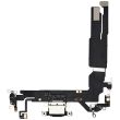 Ladebuchse Flexkabel für iPhone 16 (Aftermarket Plus) (Schwarz)