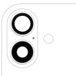 Rückkamera-Linse mit Halterung & Rahmen für iPhone 16/ 16 Plus (Weiß)