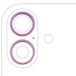 Rückkamera Ring nur für iPhone 16/ 16 Plus (2-teiliges Set) (Pink) (10er Pack)