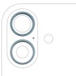 Rückkamera Ring nur für iPhone 16/ 16 Plus (2-teiliges Set) (Petrol) (10er Pack)
