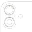 Rückkamera Ring nur für iPhone 16/ 16 Plus (Weiß) (2-teiliges Set)