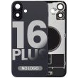 Rückglas mit MagSafe-Magnet für iPhone 16 Plus (Aftermarket) (Schwarz)