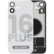 Rückglas mit MagSafe-Magnet für iPhone 16 Plus (Aftermarket) (Weiß) (ohne Logo)