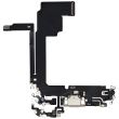 Ladebuchse Flexkabel für iPhone 15 Pro Max (Aftermarket Plus) (Titan Natur)