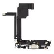 Ladebuchse Flexkabel für iPhone 15 Pro Max (Premium) (Titan Weiß)