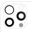 Rückkamera-Linse (nur Glas) mit Kleber für iPhone 15 Pro Max (3-teiliges Set)
