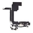 Ladebuchse Flexkabel für iPhone 15 Pro (Aftermarket Plus) (Titan Blau)