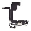 Ladebuchse Flexkabel für iPhone 15 Pro (Aftermarket Plus) (Titan Natur)