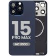 Rückglas mit MagSafe-Magnet für iPhone 15 Pro Max (Aftermarket) (Titan Blau)