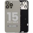 Rückglas mit MagSafe-Magnet, NFC & Blitz-Flex für iPhone 15 Pro Max (ohne Logo)
