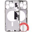 Mittelrahmen mit Power- und Lautstärketasten für iPhone 15 Pro Max (Titan Weiß)