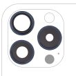 Rückkamera-Linse mit Halterung & Rahmen für iPhone 15 Pro (Titan Blau)