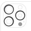 Rückkamera Ring nur für iPhone 15 Pro (Titan Schwarz) (3-teiliges Set)