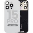 Rückglas mit MagSafe-Magnet, NFC & Blitz-Flex für iPhone 15 Pro (Titan Weiß)