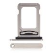SIM-Kartenschacht Dual für iPhone 15 Pro/ 15 Pro Max (Titan Weiß)