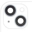 Rückkamera-Linse mit Halterung & Rahmen für iPhone 15/ 15 Plus (Blau)