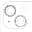 Rückkamera Ring nur für iPhone 15/ 15 Plus (2-teiliges Set) (Grün) (10er Pack)