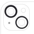 Rückkamera Ring nur für iPhone 15/ 15 Plus (2-teiliges Set) (Schwarz)