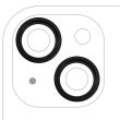 Rückkamera Ring nur für iPhone 15/ 15 Plus (Schwarz) (2-teiliges Set)