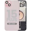 Rückglas mit MagSafe-Magnet für iPhone 15 Plus (Aftermarket) (Pink) (ohne Logo)