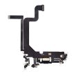 Ladebuchse Flexkabel für iPhone 14 Pro Max (Aftermarket Plus) (Space Schwarz)