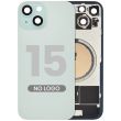 Rückglas mit MagSafe-Magnet für iPhone 15 (Aftermarket) (Grün) (ohne Logo)