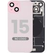 Rückglas mit MagSafe-Magnet, NFC & Blitz-Flex für iPhone 15 (Aftermarket) (Pink)