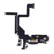 Ladebuchse Flexkabel für iPhone 14 Pro (Aftermarket Plus) (Dunkellila)