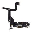 Ladebuchse Flexkabel für iPhone 14 Pro (Aftermarket Plus) (Gold)